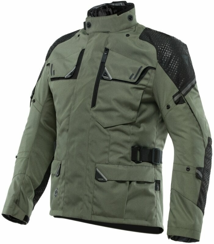 Giacca in tessuto Dainese Ladakh 3L D-Dry Jacket Army Green/Black 56 Giacca in tessuto