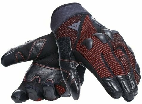 Motorcykelhandskar Dainese Unruly Ergo-Tek Gloves Black/Fluo Red XL Motorcykelhandskar - 1