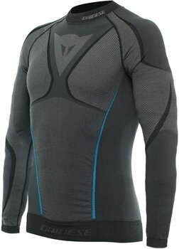 Motorcycle Functional Shirt Dainese Dry LS Black/Blue XS/S - 1