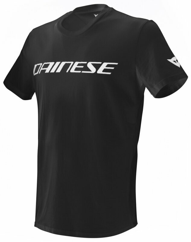 Μπλούζες Μηχανής Leisure Dainese T-Shirt Black/White M Μπλούζες Μηχανής Leisure