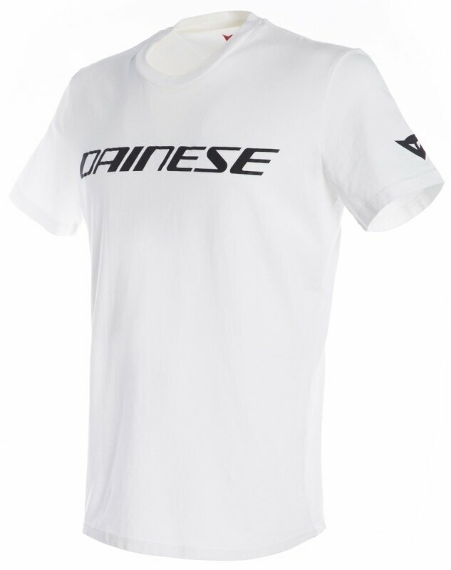 Maglietta Dainese T-Shirt White/Black XL Maglietta