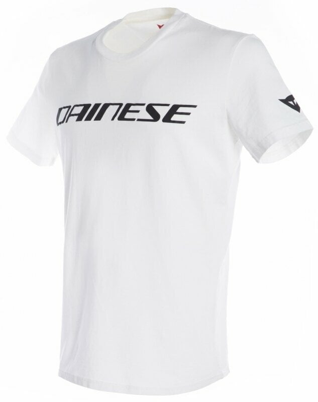 Μπλούζες Μηχανής Leisure Dainese T-Shirt White/Black 2XL Μπλούζες Μηχανής Leisure