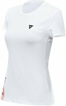 Тениска Dainese T-Shirt Logo Lady White/Black XS Тениска - 1