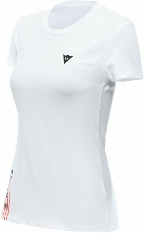 T-Shirt Dainese T-Shirt Logo Lady White/Black S T-Shirt