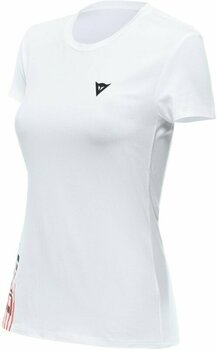 T-Shirt Dainese T-Shirt Logo Lady White/Black M T-Shirt - 1