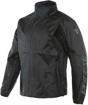 Regenjas voor motorfiets Dainese VR46 Rain Jacket Black/Fluo Yellow M - 1