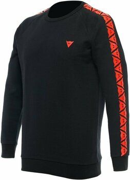 Sweatshirt Dainese Sweater Stripes Black/Fluo Red XS Sweatshirt - 1