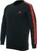 Horgászpulóver Dainese Sweater Stripes Black/Fluo Red XL Horgászpulóver