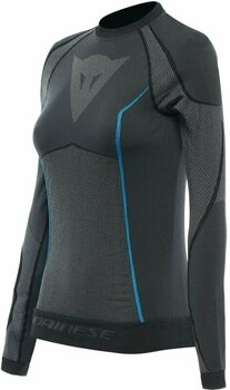Motorcycle Functional Shirt Dainese Dry LS Lady Black/Blue L/XL - 1