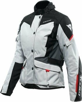 Textile Jacket Dainese Tempest 3 D-Dry® Lady Glacier Gray/Black/Lava Red 40 Textile Jacket - 1