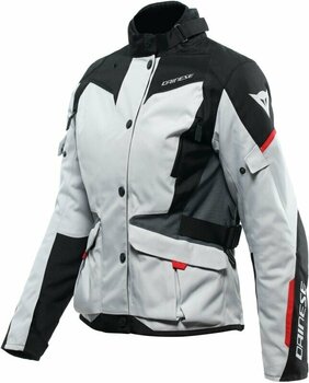 Textile Jacket Dainese Tempest 3 D-Dry® Lady Glacier Gray/Black/Lava Red 42 Textile Jacket - 1