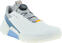 Heren golfschoenen Ecco Biom H4 BOA Mens Golf Shoes White/Retro Blue 40