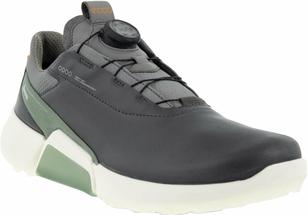 Ecco Biom H4 BOA Mens Golf Shoes Magnet/Frosty Green 40 Black Grey male