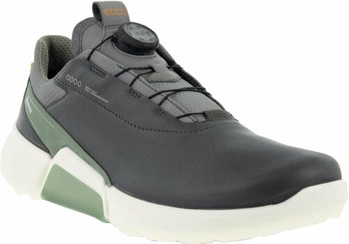Calçado de golfe para homem Ecco Biom H4 BOA Mens Golf Shoes Magnet/Frosty Green 40 - 1