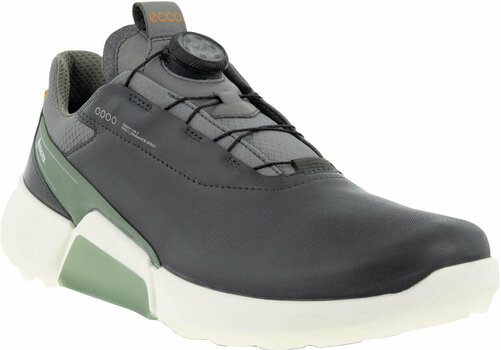 Calçado de golfe para homem Ecco Biom H4 BOA Mens Golf Shoes Magnet/Frosty Green 47 - 1