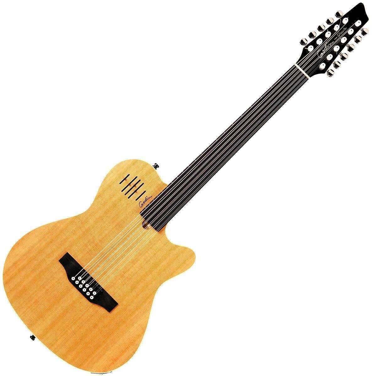 12-string Acoustic-electric Guitar Godin A 11 Glissentar Natural