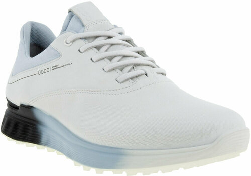 Heren golfschoenen Ecco S-Three Mens Golf Shoes White/Black 40 - 1