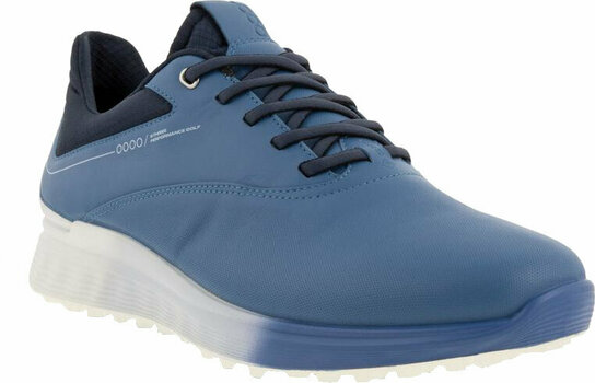Golfsko til mænd Ecco S-Three Retro Mens Golf Shoes Blue/White/Marine 43 - 1