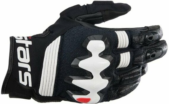 Δερμάτινα Γάντια Μηχανής Alpinestars Halo Leather Gloves Black/White S Δερμάτινα Γάντια Μηχανής - 1