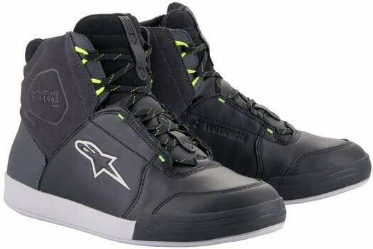 Motorcycle Boots Alpinestars Chrome Drystar Shoes Black/Dark Gray/Yellow Fluo 43 Motorcycle Boots - 1