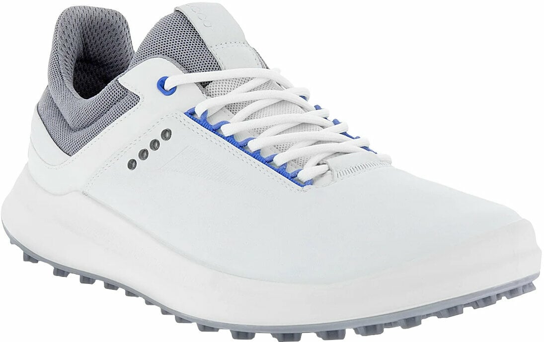 Férfi golfcipők Ecco Core Mens Golf Shoes White/Shadow White/Grey 42