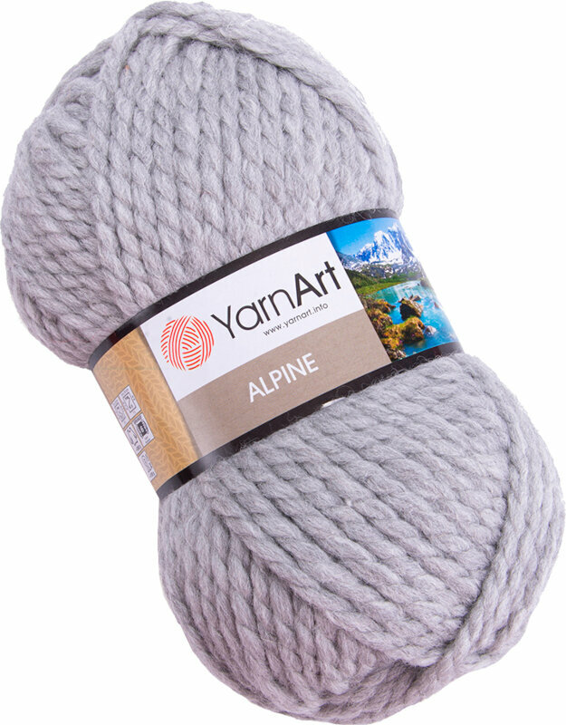 Pletací příze Yarn Art Alpine 334 Silver Pletací příze