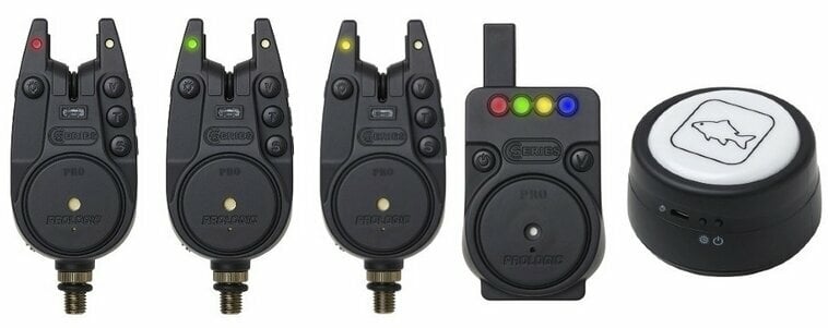 Photos - Bite Alarm Prologic C-Series Pro Alarm Set 3+1+1 Green-Red-Yellow SVS76135 