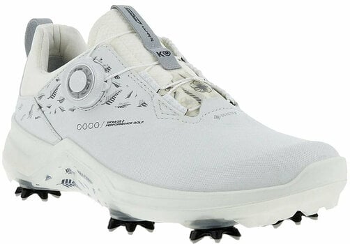 Chaussures de golf pour femmes Ecco Biom G5 BOA Womens Golf Shoes All White 36