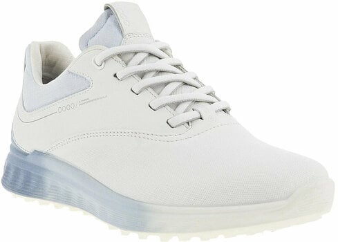Damen Golfschuhe Ecco S-Three Womens Golf Shoes White/Dusty Blue/Air 38 - 1