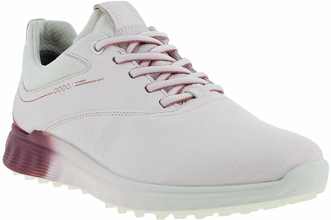 Golfsko til kvinder Ecco S-Three Womens Golf Shoes Delicacy/Blush/Delicacy 36