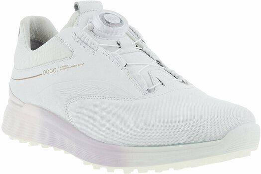 Chaussures de golf pour femmes Ecco S-Three BOA Womens Golf Shoes White/Delicacy/White 36