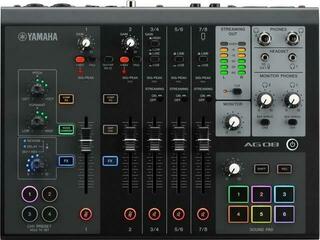Podcast Mixer Yamaha AG08 Black Podcast Mixer