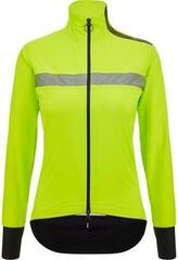 Kurtka, kamizelka rowerowa Santini Guard Neo Shell Woman Rain Lime