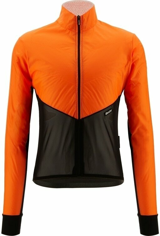 Biciklistička jakna, prsluk Santini Redux Lite Wind Jacket Jakna Arancio Fluo XL