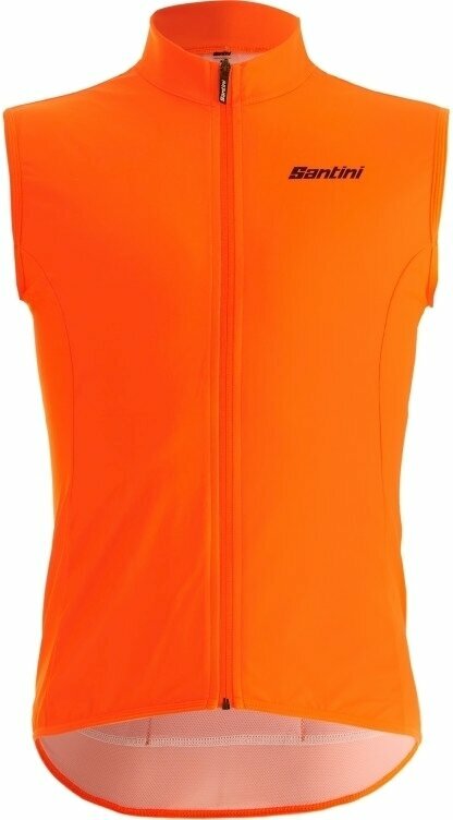 Kerékpár kabát, mellény Santini Nebula Wind Vest Mellény Arancio Fluo XL