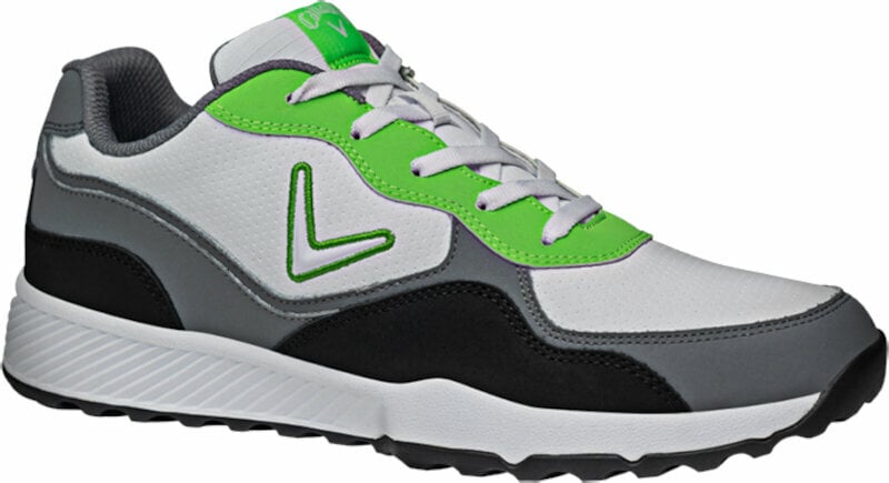 Chaussures de golf pour hommes Callaway The 82 Mens Golf Shoes White/Black/Green 40
