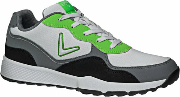 Chaussures de golf pour hommes Callaway The 82 Mens Golf Shoes White/Black/Green 40,5 - 1