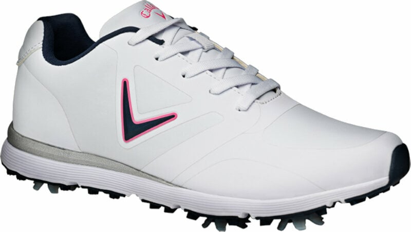 Női golfcipők Callaway Vista Womens Golf Shoes White Pink 36,5