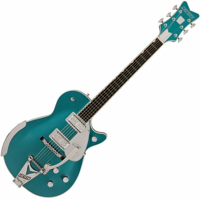 Električna gitara Gretsch G6134T-140 LTD 140th Double Platinum Penguin Two-Tone Stone Platinum/Pure Platinum Električna gitara