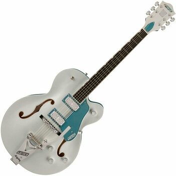 Guitare semi-acoustique Gretsch G6118T-140 LTD 140th Double Platinum Anniversary Two-Tone Pure Platinum/Stone Platinum Guitare semi-acoustique - 1