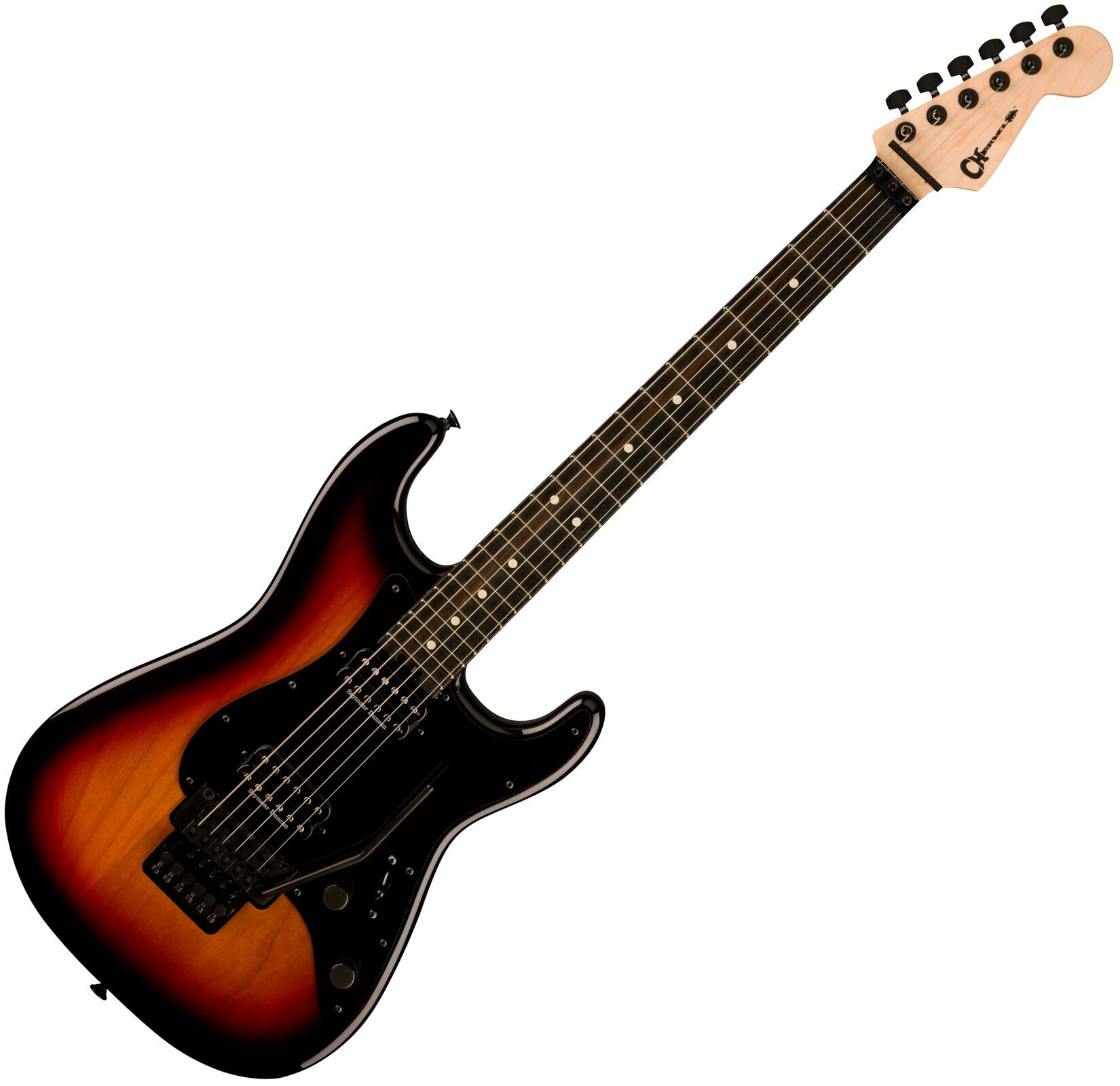 Guitare électrique Charvel Pro-Mod So-Cal Style 1 HH FR E 3-Tone Sunburst