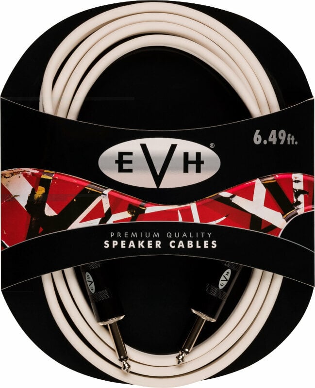 Câble haut-parleurs EVH Speaker Cable 6.49FT Blanc 2 m