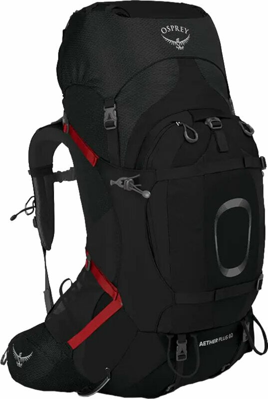 Udendørs rygsæk Osprey Aether Plus 60 Black S/M Udendørs rygsæk