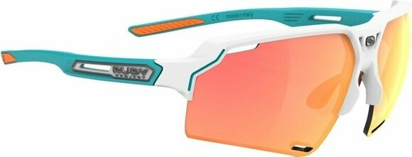 Cycling Glasses Rudy Project Deltabeat White Emerald Matte/Multilaser Orange Cycling Glasses - 1