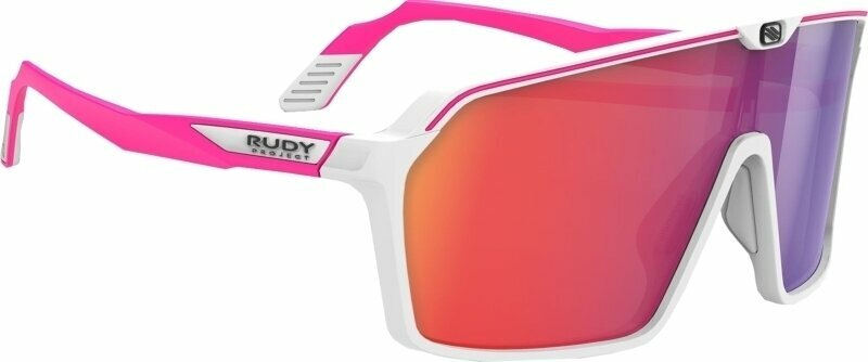 Livsstil briller Rudy Project Spinshield White/Pink Fluo Matte/Multilaser Red Livsstil briller