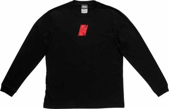 T-Shirt Tama T-Shirt T-Shirt Long Sleeved Black with Red "T" Logo Black L - 1