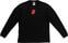 Tričko Tama Tričko T-Shirt Long Sleeved Black with Red "T" Logo Black L