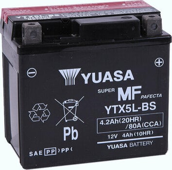 Batterie de moto Yuasa YTX5L-BS - 1