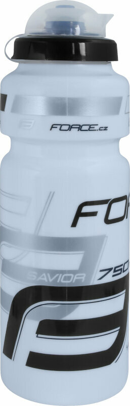 Бутилка за велосипед Force Savior Ultra Bottle White/Grey/Black 750 ml Бутилка за велосипед