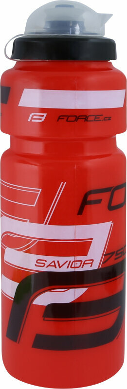 Cyklistická láhev Force Savior Ultra Bottle Red/Black/White 750 ml Cyklistická láhev
